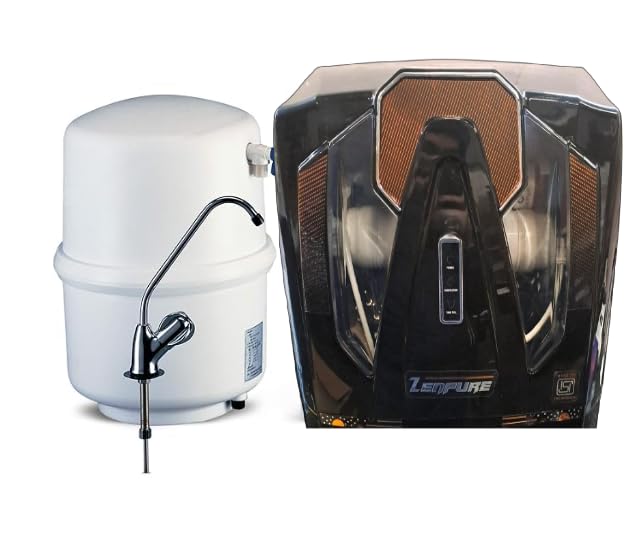 Zenpure UTC Alkaline RO Water Purifier with 360-degree rotation Faucet, Cu Zn Alkaline natural minerals, 8 stage Purification, 8L Storage tank, Double Purification