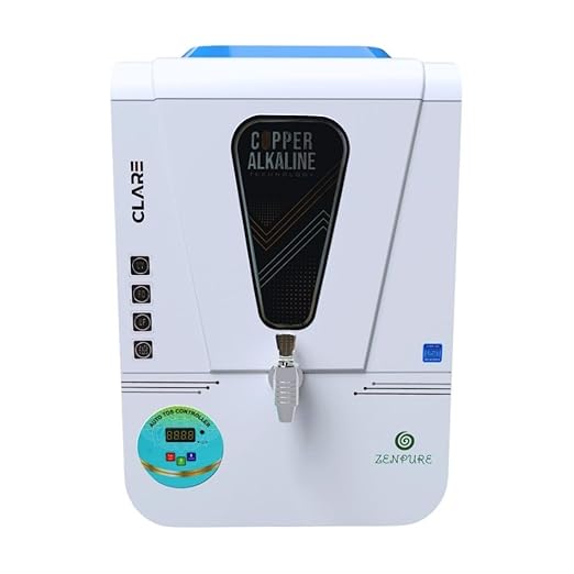 Zenpure Clare 15 Litre RO+UV+UF+ALKALINE+Auto TDS Controller Pure