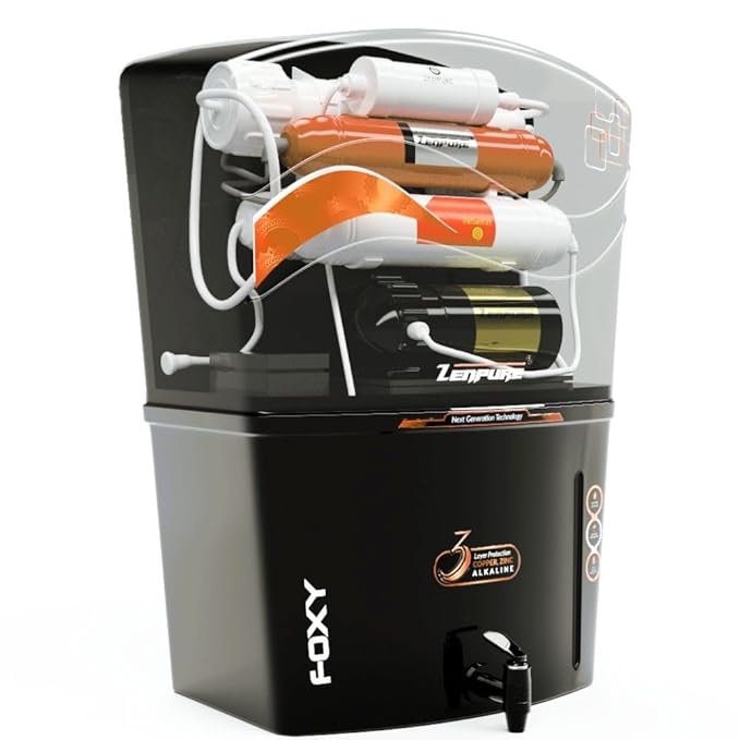 Zenpure Foxy 15 Litre RO+UV+UF+ALKALINE+TDS Adjuster Pure Copper