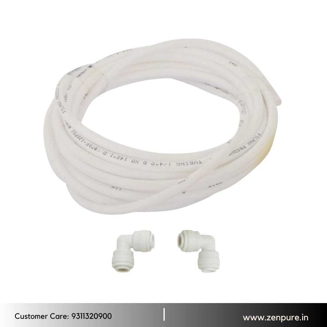 Zenpure Pre Filter Housing Kit with 2 Spun Filter Suitable for All Kind of RO/UV/UF + 1 Tap Water Purifier + 2 ON/Off Tap + Pipe