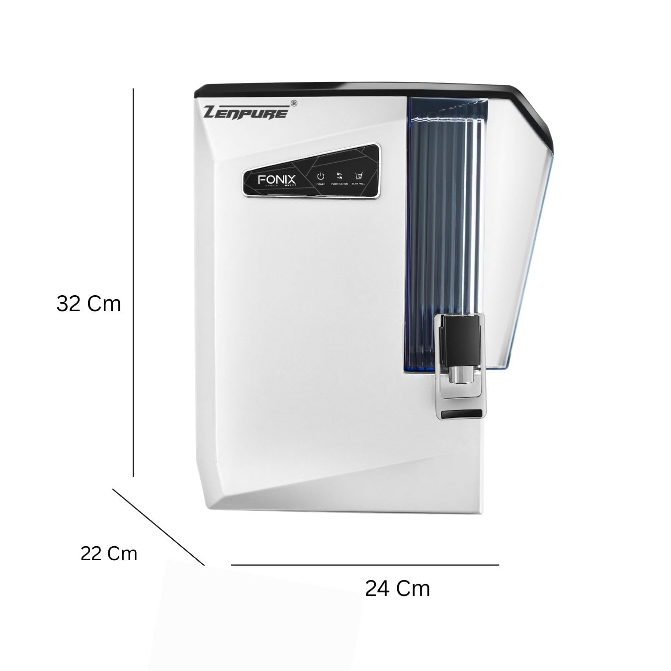 Zenpure Aqua Fonix RO+UV+UF+Copper Alkaline Water Purifier | 12L Tank | Multi-Stage Purification for Home & Kitchen | With 5years warranty