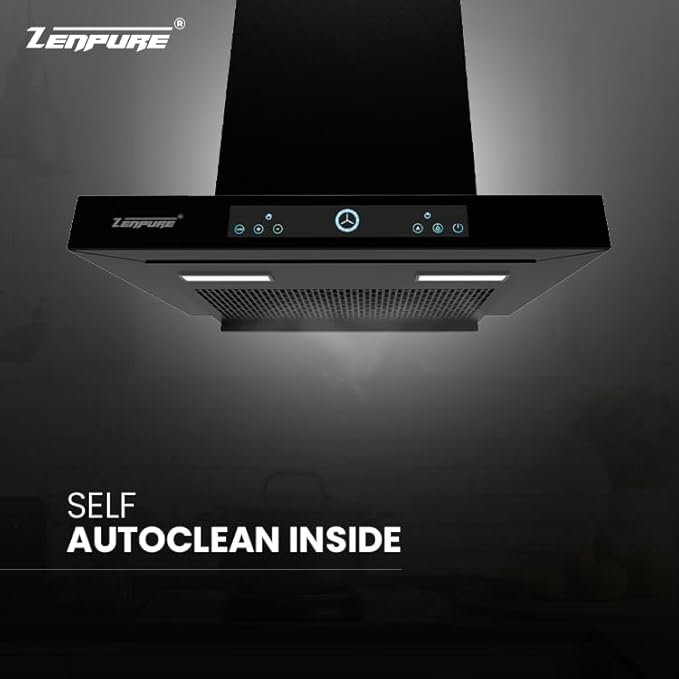 Zenpure Breeze Autoclean Chimney, 90 cm, 1500 CMH Suction, BLDC