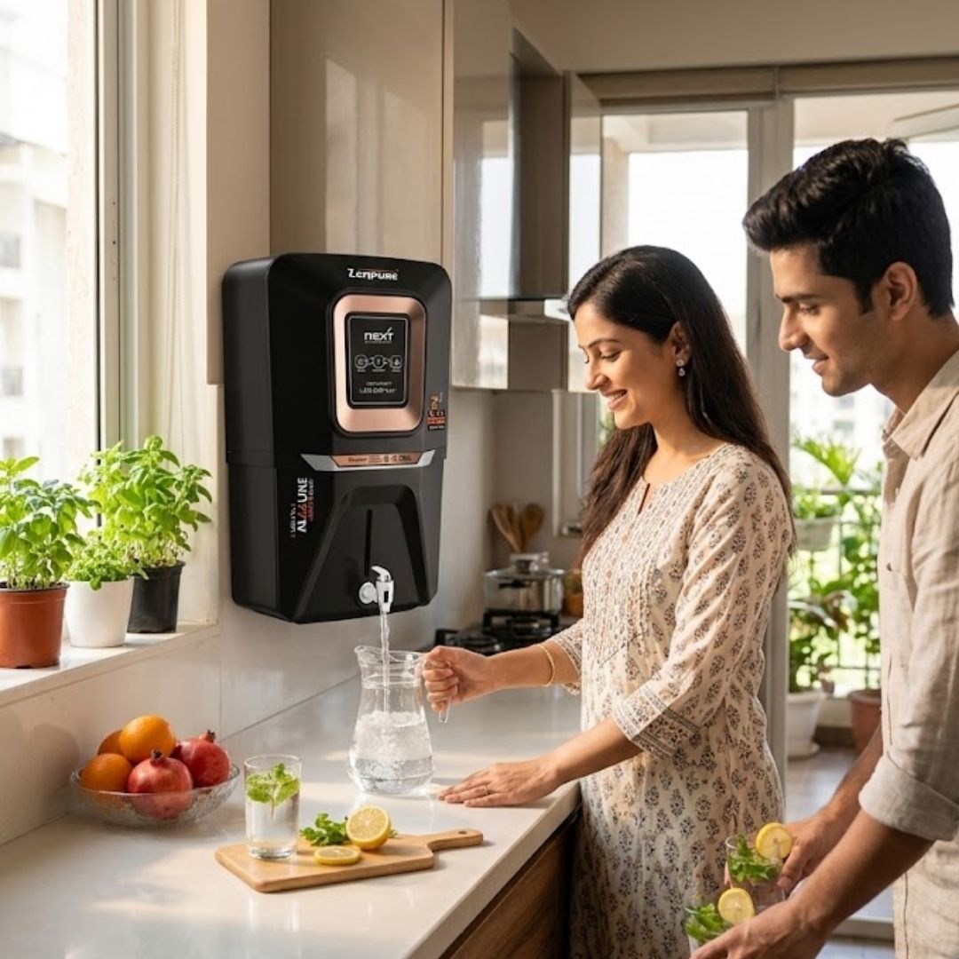 Zenpure Next Dual Minerals RO Water Purifier | Drink water with Immunity-Boosting Copper and Zinc, PH Balanced Alkaline | 7-Stage Next-Gen Technology for Reduced Acidity