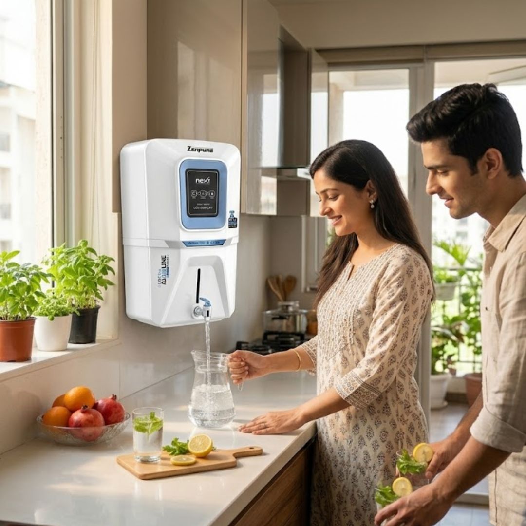 Zenpure Next Dual Minerals RO Water Purifier | Drink water with Immunity-Boosting Copper and Zinc, PH Balanced Alkaline | 7-Stage Next-Gen Technology for Reduced Acidity
