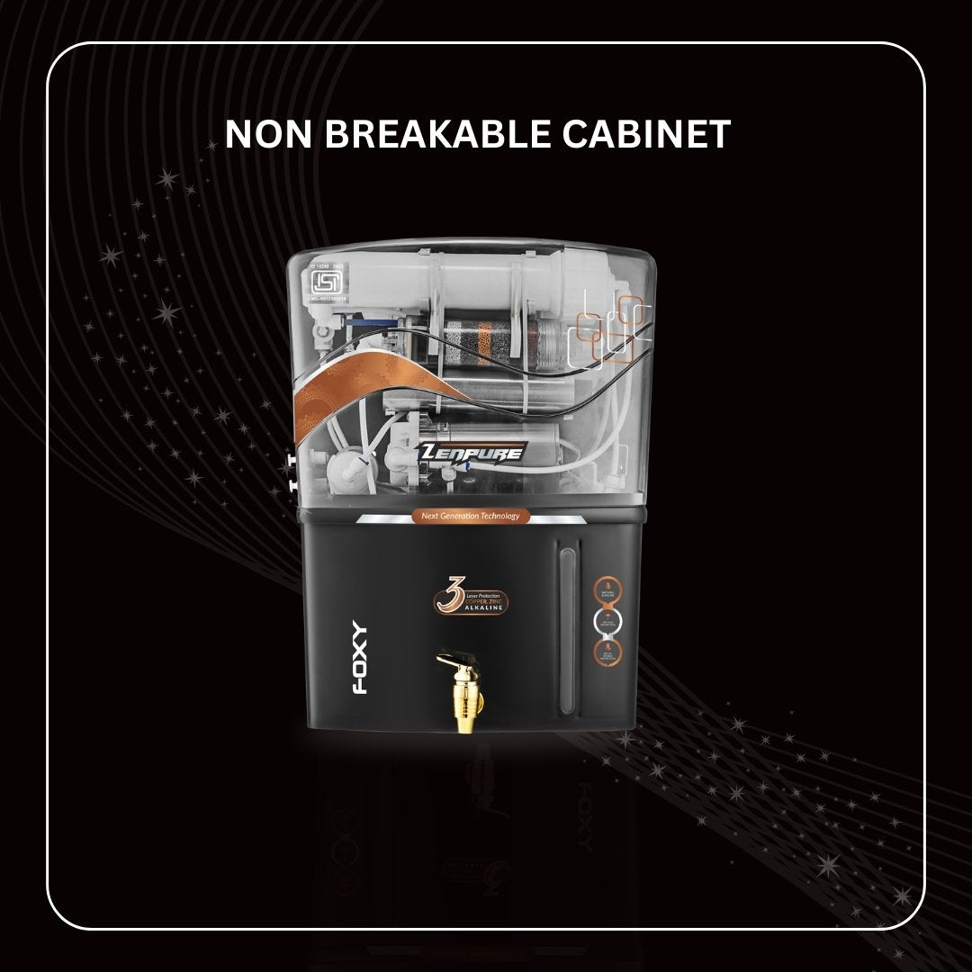 Zenpure Foxy 15 Litre RO+UV+UF+ALKALINE+TDS Adjuster Pure Copper